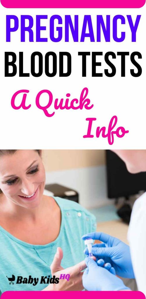 Pregnancy Blood Tests A Quick Info!! BabyKidsHQ